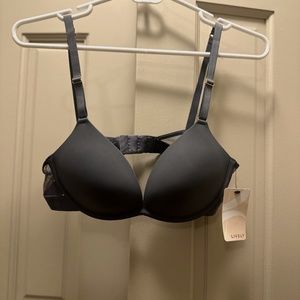 Lively The Deep V No-Wire Push-Up: Smoke - 34B